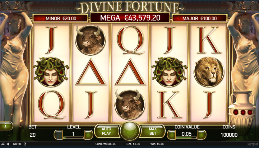 ステークカジノ　ジャックポット　Divine Fortune